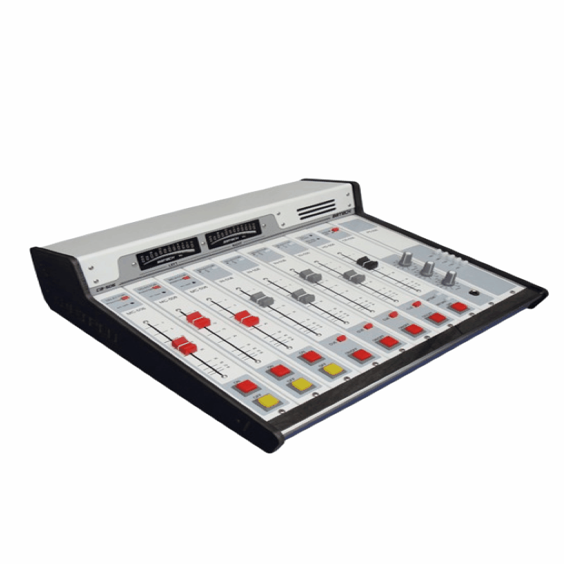 Consoles e bancada técnica